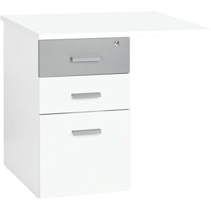 Caisson hauteur de bureau Ineo blanc 3 tiroirs