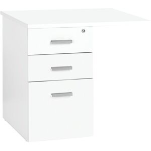 Caisson hauteur de bureau Ineo blanc 3 tiroirs