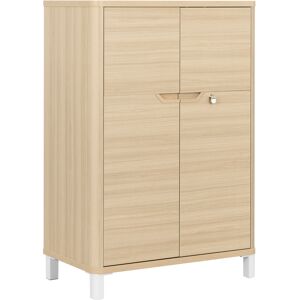 Gautier office Armoire mi-hauteur portes battantes chêne L 80 x H 118 cm - Absolu