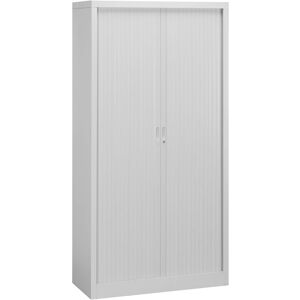 Armoire à rideaux démontable corps gris 195 x 100 cm - rideaux gris Rose