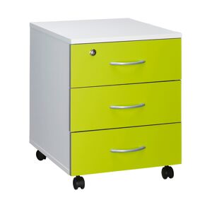 Caisson mobile blanc en bois - 3 tiroirs kiwi