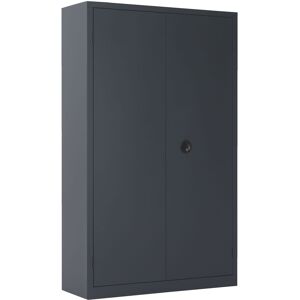 armoire monobloc 180x90 p-b anthr 3 tablettes Noir