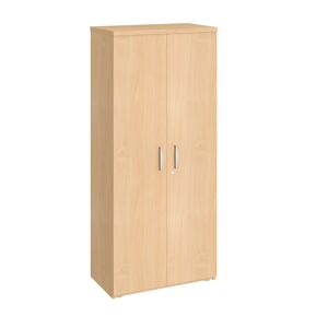 Armoire haute bois chêne clair portes battantes H 182 x L 80 cm Essens Chêne clair