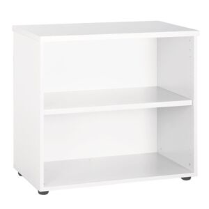 Bibliothèque basse décor blanc Exprim Anthracite