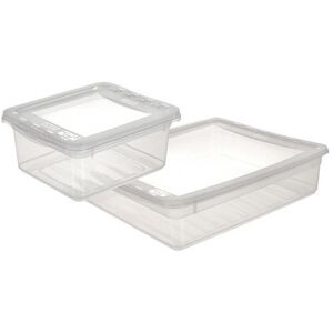 Keeeper Boîte de rangement 'bea', 11 L, PP, transparent - Lot de 3