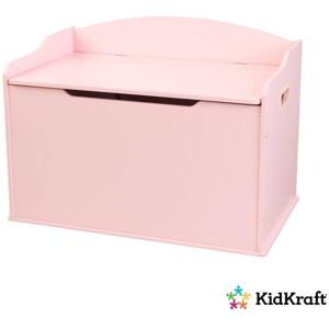 Coffre À Jouets En Bois Pour Enfants - Kidkraft - Austin - Rose - Charnière De Sécurité - Rangement Rose TU - Publicité