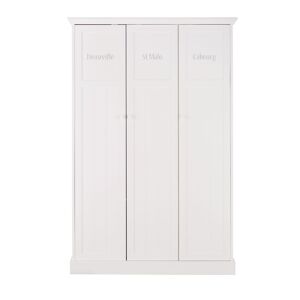 Maisons du Monde Armoire 3 portes en bois de pin blanc