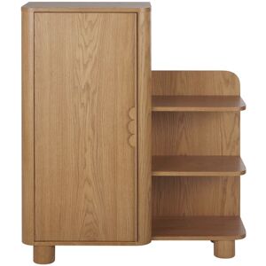 Maisons du Monde Buffet 1 porte 4 etageres Marron 95x120x40cm