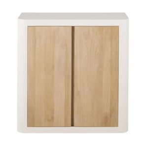 Maisons du Monde Buffet 2 portes blanc crème Blanc 85x90x40cm