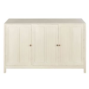 Maisons du Monde Buffet 3 portes blanc casse Blanc 125x80x45cm