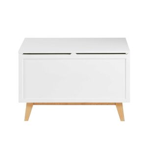 Maisons du Monde Coffre vintage blanc Blanc 80x54x43cm