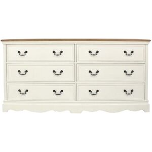 Maisons du Monde Commode double 6 tiroirs creme