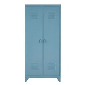 Maisons du Monde Dressing 2 portes en metal bleu gris