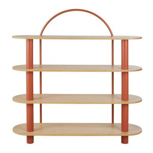 Maisons du Monde Etagère arc en métal terracotta Beige 150x156x40cm