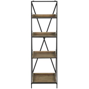 Maisons du Monde Etagere industrielle metal noir Marron 40x129x36cm