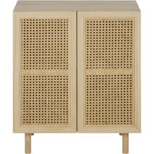 Maisons du Monde Petit meuble de rangement cannage en bois de pin beige