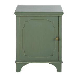 Maisons du Monde Table de chevet 1 porte vert kaki Vert 43x53x35cm