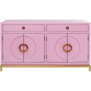 Kare Design Buffet 4 portes 2 tiroirs en peuplier rose - Publicité