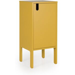 Tenzo Petit meuble de rangement en bois H89cm jaune moutarde Jaune 40x89x40cm