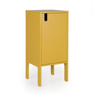 Tenzo Petit meuble de rangement en bois H89cm jaune moutarde