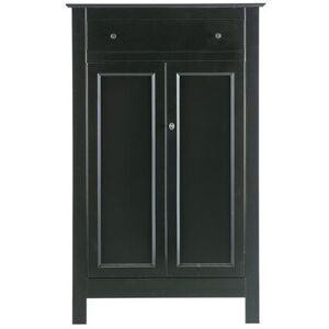 Armoire 2 portes en bois anthracite