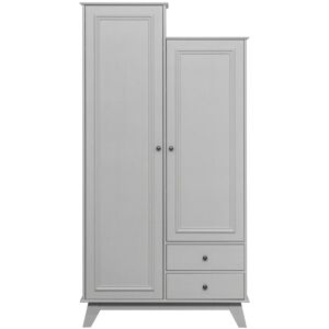 WOOOD Vestiaire 2 portes en bois gris