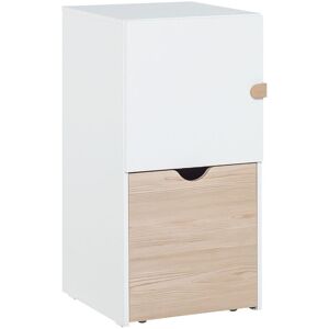 Calicosy Commode colonne sur roulettes avec cube amovible