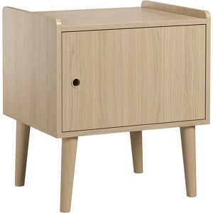 Vox Table de chevet 1 porte naturel Beige 53x62x35cm