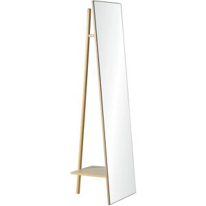 Mob In Portant vetements miroir en bois L45 x H160 cm