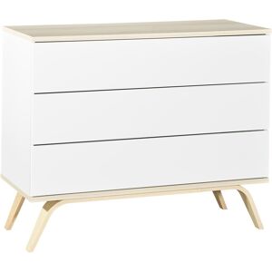 Sauthon Commode 3 tiroirs en bois blanc