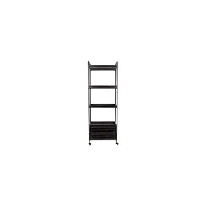 White label Etagere a roulettes en metal noir