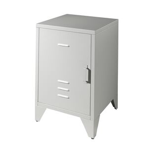 Vipack Table de chevet 1 porte gris