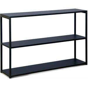 sweeek Etagère basse 3 niveaux en métal noir Noir 120x80x30cm