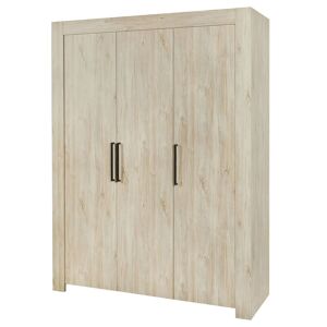 Altobuy Armoire 3 portes 165cm aspect bois clair - Publicité