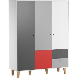 Vox Armoire 3 portes rouge