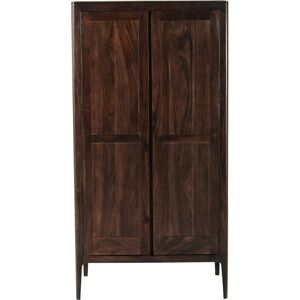 Kare Design Armoire 2 portes en Sheesham massif Marron 100x194x58cm