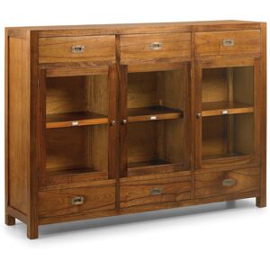 Buffet en bois de mindi marron 6 tiroirs L 160 cm Marron 160x115x40cm