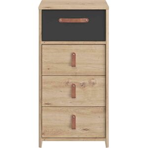 Terre de Nuit Chiffonnier 4 tiroirs bois naturel