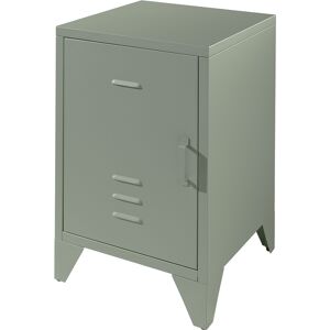 Vipack Table de chevet 1 porte vert olive Vert 40x61x40cm