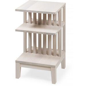 WOODEK Table de chevet en hetre blanc huile