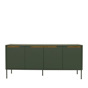 Tenzo Buffet en bois 4 portes L173cm vert forêt