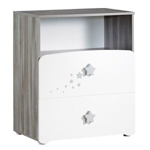 Baby Price Commode a langer et 1 niche en bois blanc