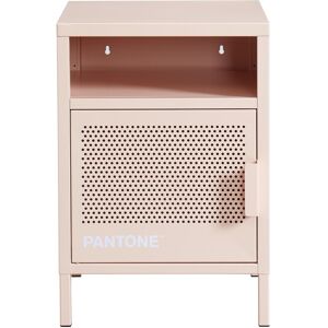 Drawer Table de chevet 1 porte en metal PANTONE rose blush