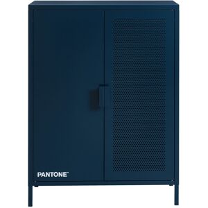 Drawer Buffet haut 2 portes en métal PANTONE H100cm - Bleu nuit - Publicité