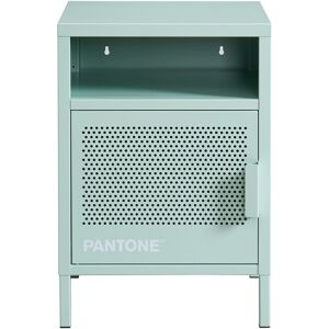 Drawer Table de chevet 1 porte en metal PANTONE vert menthe