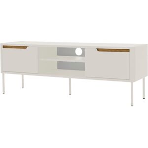 Meubles & Design Meuble TV moderne 141,5cm en bois blanc