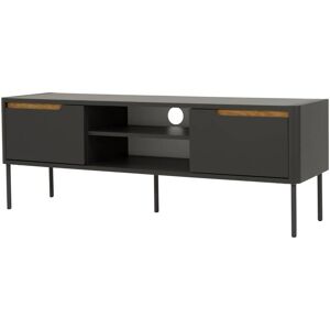 Meubles & Design Meuble TV moderne 141,5cm en bois gris Gris 142x51x39cm