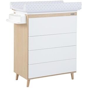 Micuna Commode baignoire plan a langer 4 tiroirs blanc Blanc 101x49x76cm