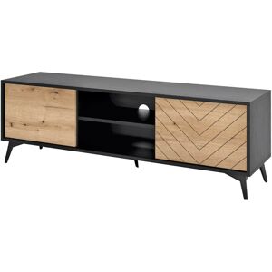 Best Mobilier Meuble TV style industriel 154 cm noir / bois