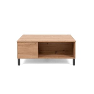 Calicosy Table Basse avec Plateau Relevable L103 cm - Decor Bois Marron 103x42x67cm